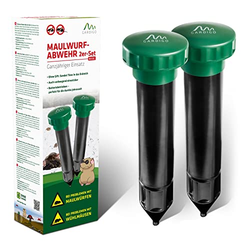 GARDIGO® Maulwurf Vertreiber Basic 2er Set |...