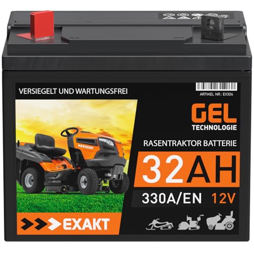 EXAKT Rasentraktor Batterie 12V 32Ah GEL...