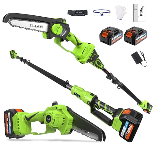 2-in-1 Akku Teleskop Hochentaster 8 Zoll &...