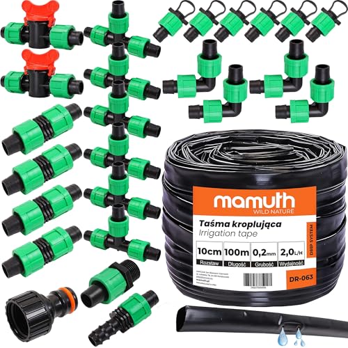 Tropfschlauch Satz 100m 10cm 2l/h Tropfband...