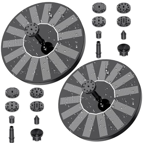 AISITIN 2PCS Solar Springbrunnen für Außen...