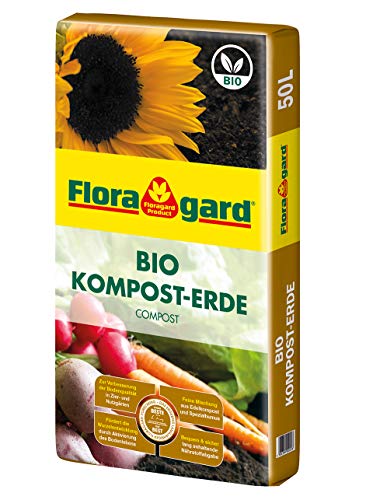 Floragard Bio Kompost-Erde 50 Liter –...