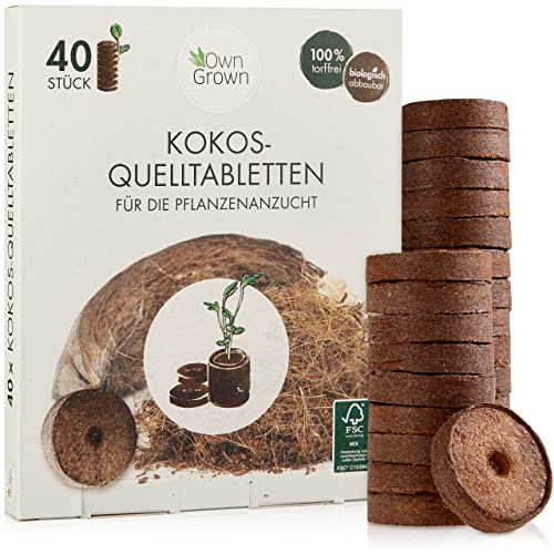 Kokos Quelltabletten mit Nährstoffen – 40...