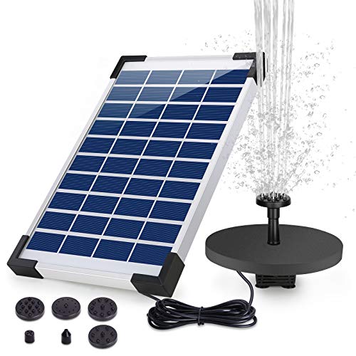 AISITIN Solar Springbrunnen 5.5W Eingebaute...