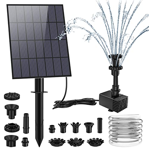 AISITIN Solarbrunnen für Draussen 3.5W, DIY...