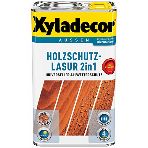 Xyladecor Holzschutz-Lasur 2in1 Salzgrün 5...