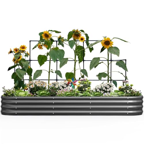 KING BIRD Hochbeet mit Rankgitter,...