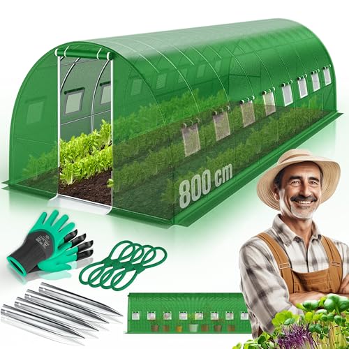 KESSER® Folien-Gewächshaus Stabil mit 16...