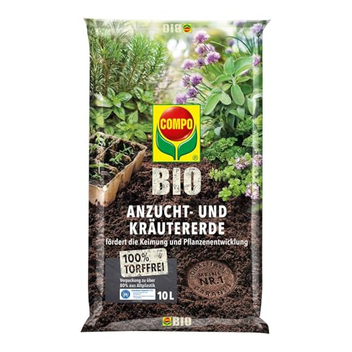 COMPO BIO Anzuchterde und Kräutererde, Erde...