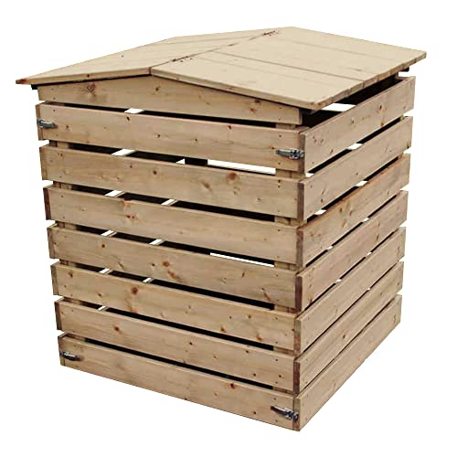 NATIV Garten Komposter aus Holz -...