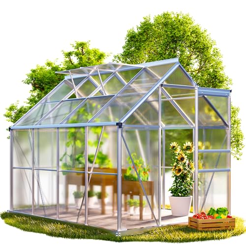 GARDEBRUK® Gewächshaus Aluminium 4,8m² mit...