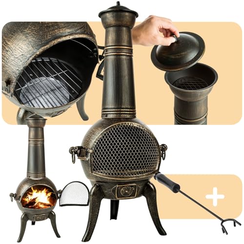 tectake® Vintage Outdoor Terrassenofen,...