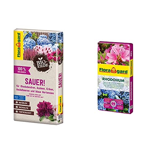 Floragard Bio-Erde Sauer 1x40 Liter - für...