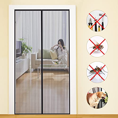 MYCARBON Fliegengitter Tür Magnet 90x220cm...