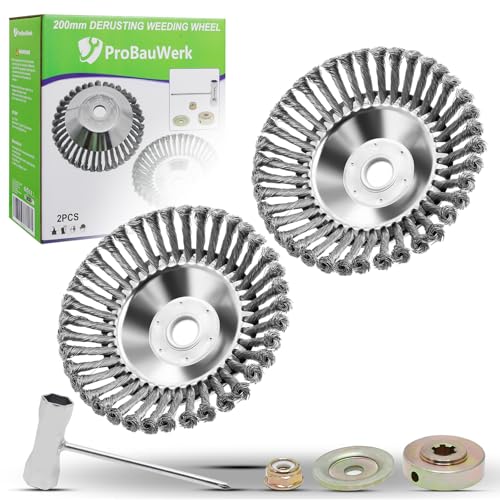 CCLIFE Unkrautbürste Freischneider 2er Set,...