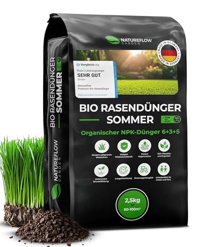 Bio Rasendünger Sommer TESTSIEGER Made in...