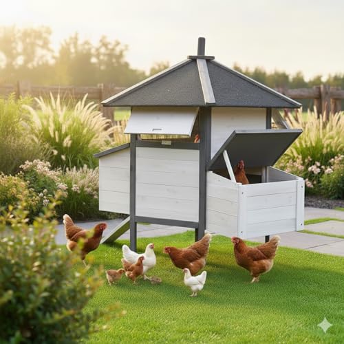 Mucola Hühnerstall 6-Eck 131x125 cm –...