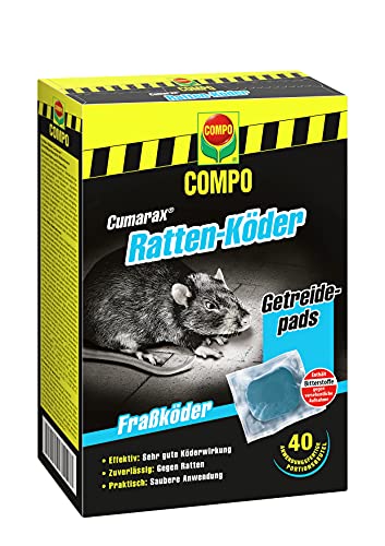 COMPO Cumarax Ratten-Köder, Rattengift,...
