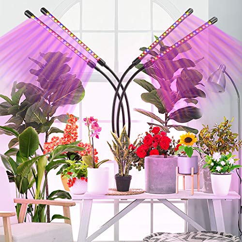 18W Pflanzenlampe,Asundom 36 Stück LED Pflanzenlampen mit Rotes/Blaues Spektrum Und 360 Grad flexibel verstellbarer Schwanenhals,geeignet für Hydrokultur und Blumen. Zimmerpflanzen Update
