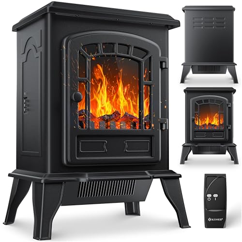 KESSER® Elektrokamin mit Heizlüfter &...