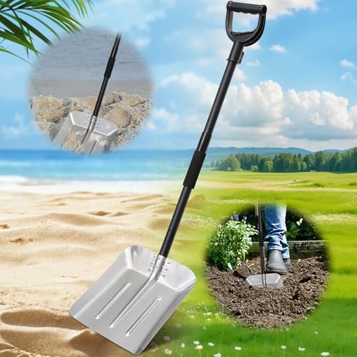 Gartenspaten mit Stiel 127cm, Robuste...