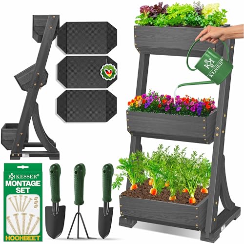 KESSER® Hochbeet mit 3 Etagen Premium...