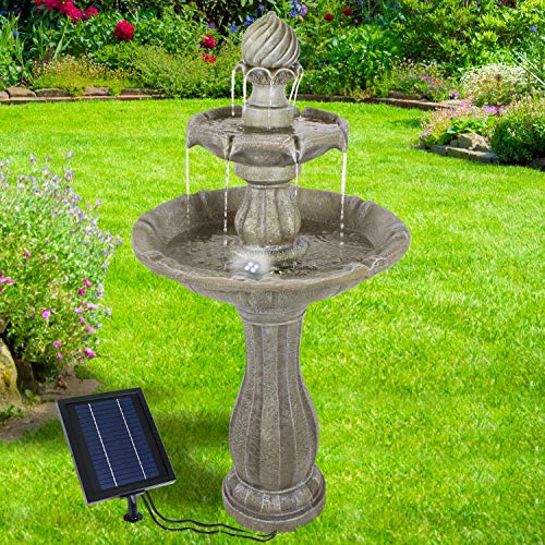 Solar Gartenbrunnen Brunnen Solarbrunnen...