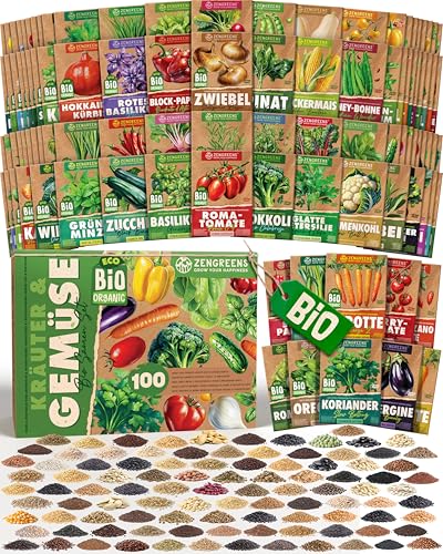 ZenGreens® - Bio Kräuter- & Gemüsesamen im...