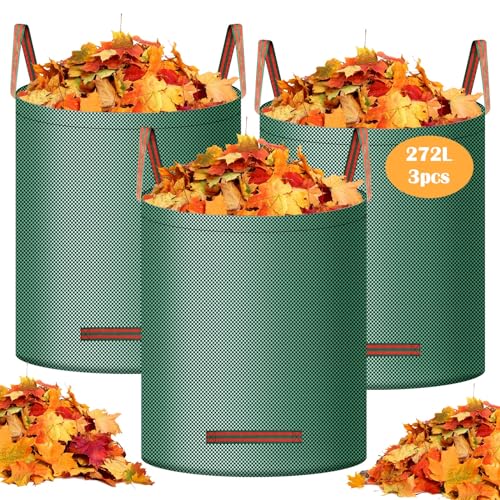 Gartenabfallsack 3x272L, Gartensack Laubsack...