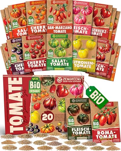 ZenGreens® - Bio Tomatensamen im 20er Set -...